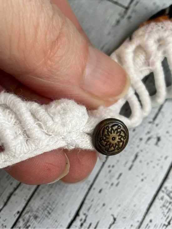 Lucky Brand Aztec Tank Top Medium Boho Embroidered Tribal Linen Blend Sleeveless - Picture 7 of 10